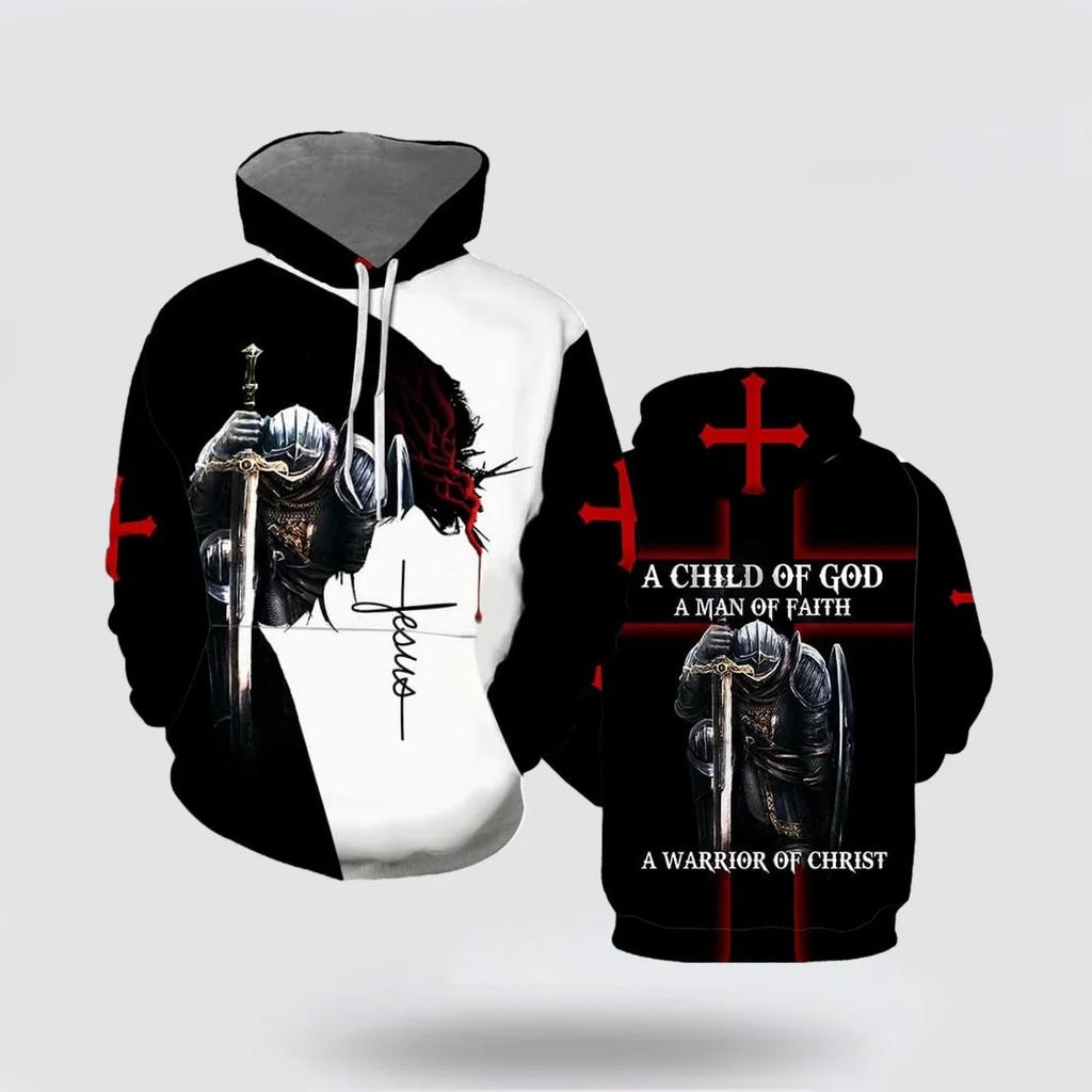 2025 Spring And Autumn God Jesus Graphic Pullovers Animal Lion 3d Printed Hooded Hoodies Sports Casual Daily Unisex Sweatshirts