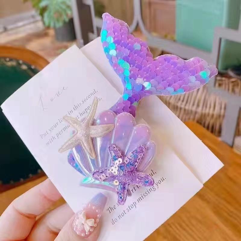 

Блестящая заколка для волос русалка для детей в корейском стиле, боковая заколка, милая заколка-уточка, модная заколка для волос для девочек, детские аксессуары для волос Plastic