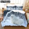 Luxury New 3D Print Samoyed Comfortable Duvet Quilt Cover Pillowcase Bedding Set Children Bedroom Decoration Home Textile