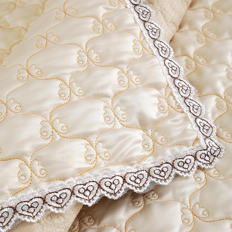 High End Embroidered Lace Sofa Mat Seasonal Universal Minimalist Fabric Cushion Soft Comfortable Thick Anti Slip Couch Cover