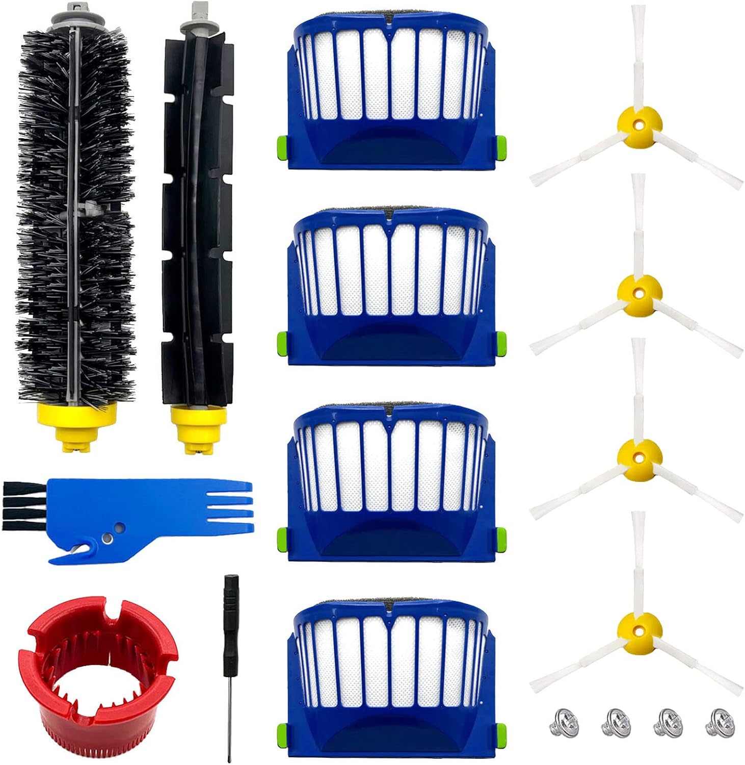 

Replacement parts for iRobot Roomba 600/500 Series 694/675/676/692/695/677 (9 pieces)