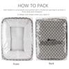 Hinwo Diaper Storage Diaper Baby Supplies Storage Preparing for Baby Gift Bag, Pouch, Case, Basket, Bag, Box, Foldable, Baby, Baby's Arrival, (Gray