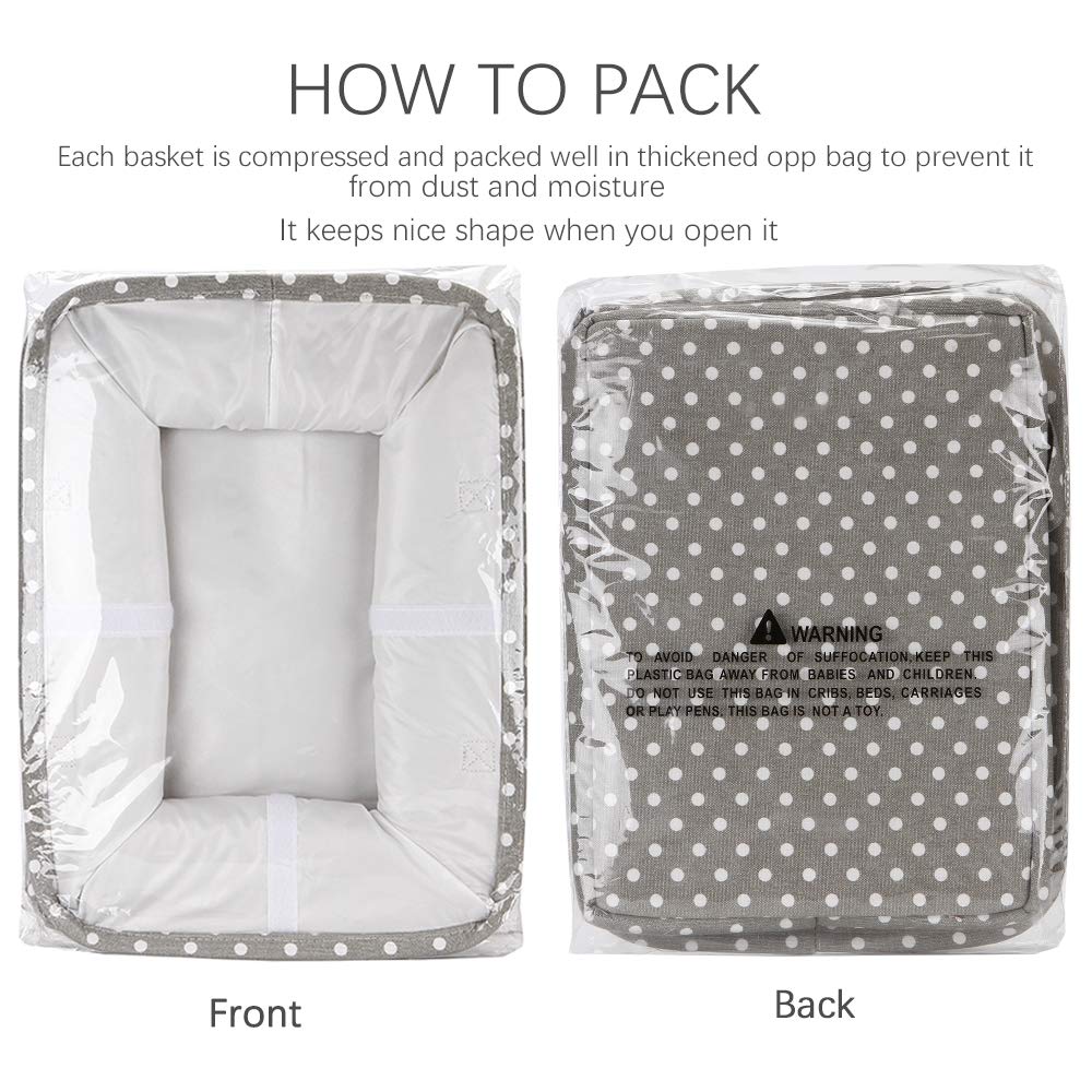 Hinwo Diaper Storage Diaper Baby Supplies Storage Preparing for Baby Gift Bag, Pouch, Case, Basket, Bag, Box, Foldable, Baby, Baby's Arrival, (Gray
