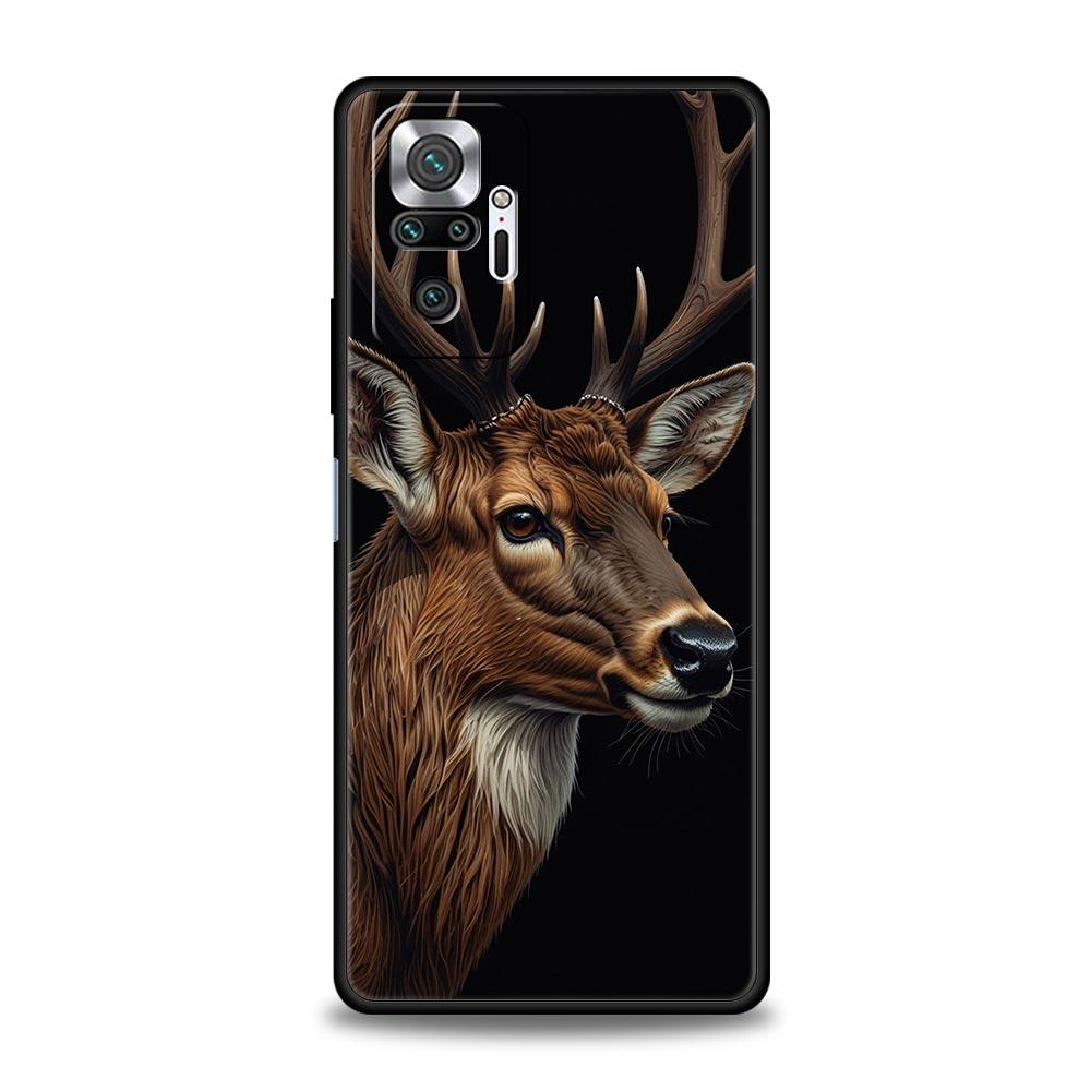 Deer Lichee Pattern Phone Case Cover for Redmi 14C 10C Note 15 14 13 12 10 11 K40 Pro Plus 5G Soft TPU Shockproof Shell Fundas