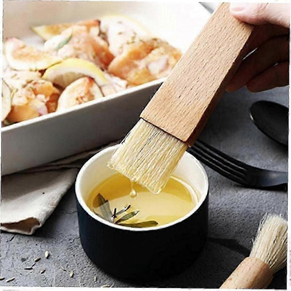 For Wood Oil Brushes - Brush Handle Grill Butter Kitchen Pastry Brush Cooking Honey Sauce Brush Bakeware