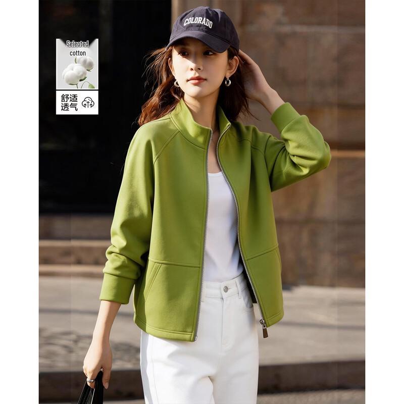Women's Relaxed Fit Stand Collar Cardigan Jacket