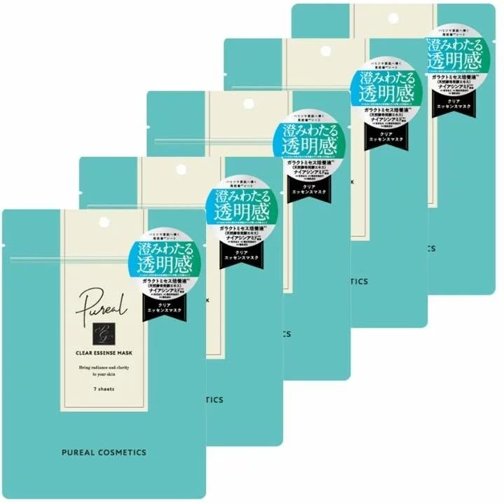 

Purea Clear Essence Mask 7 шт. x 5 шт. Тканевая маска для ухода за кожей для сухой чувствительной кожи [Набор 5]