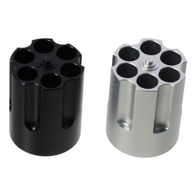 Porta-Canetas Cilindro de Arma Decoração Antiderrapante Porta-Canetas Revolver de Mesa Porta-Lápis de Alumínio Escritório