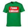Unisexs Pure Cotton TShirt French Slang JUnisex Clisse Print Casual Short Sleeve Tee Street Style Top for Daily Wear