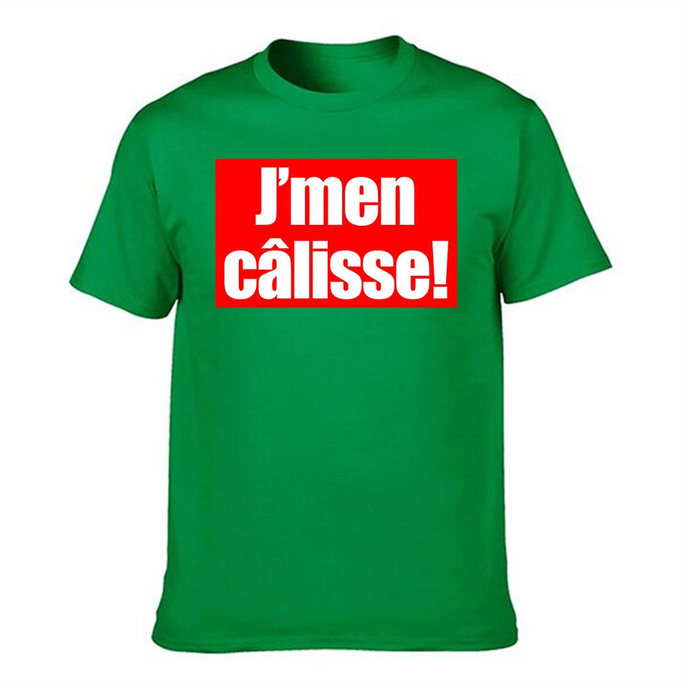 Unisexs Pure Cotton TShirt French Slang JUnisex Clisse Print Casual Short Sleeve Tee Street Style Top for Daily Wear