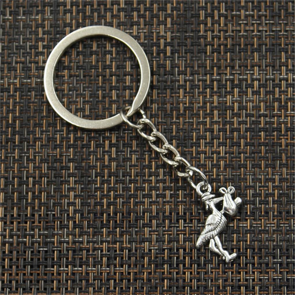 Новая мода для мужчин 30 мм брелок DIY металлический держатель цепи Винтаж Аист Птица — фото 6