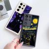 Black Night Star Cat Phone Cover Case for Samsung Galaxy S26 Ultra S25 S23 FE S22 S25 Edge S21 S24Ultra S20FE S24 Plus