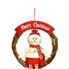 Christmas Wreath Door Hanging Garland Party Decorations for Indoor