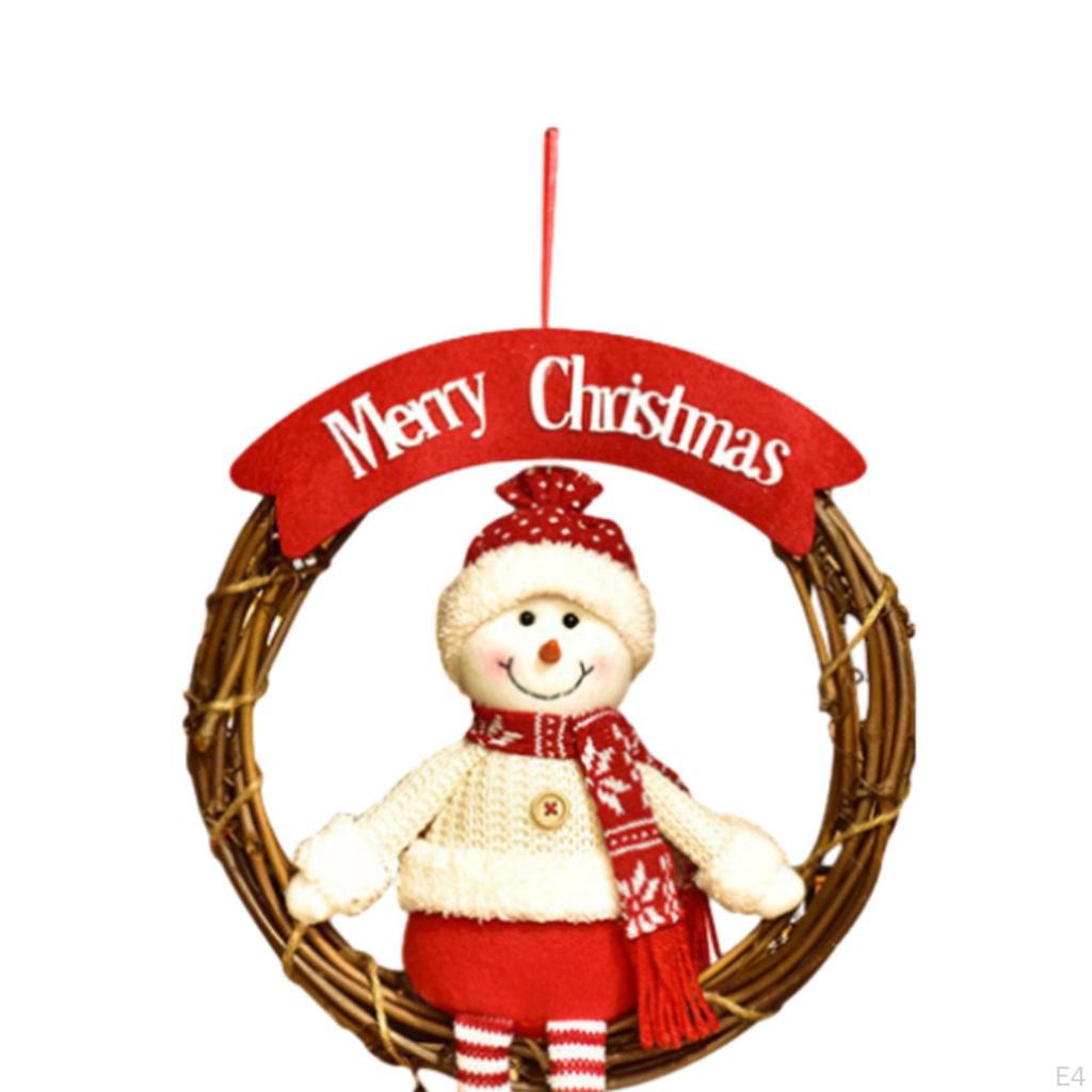 Christmas Wreath Door Hanging Garland Party Decorations for Indoor