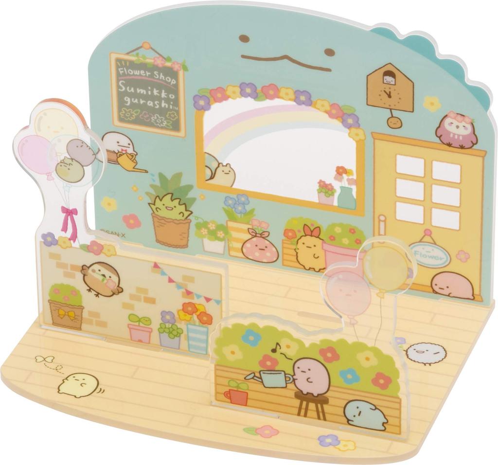 San-X Sumikkogurashi Sumikkogurashi Collection Work Play Series Scene Acrylic Stand Florist FR72601