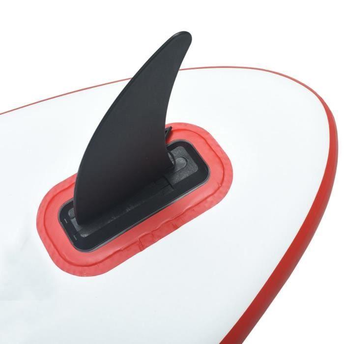 VidaXL Aileron central de planche à pagaie 18,3x21,2 cm Plastique Noir