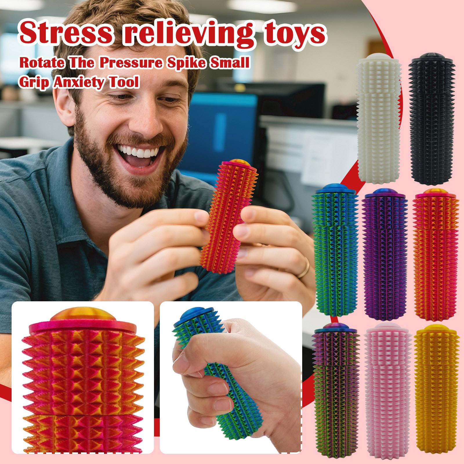 

Rotate The Pressure Spike Small Grip Anxiety Tool One Size білий