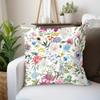 1pc Colorful Flowers Pattern Throw Pillow Case 17.7*17.7in, SoftCushion Cover For Home Decor, Accent Pillow Case, Easy To Clean