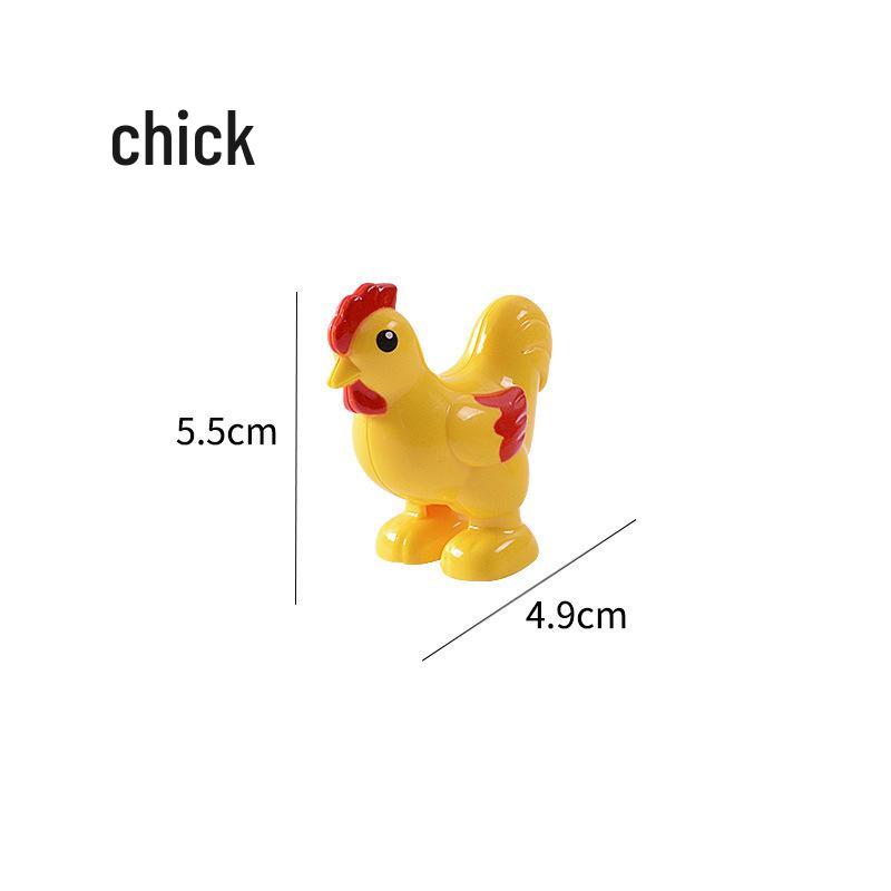 Compatible Large Bricks: Animal Accessories & Educational Building Blocks for Children - Ocean & Forest Themes