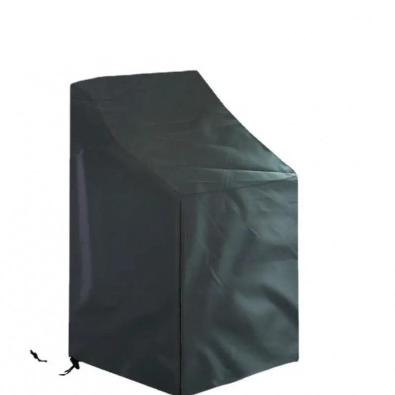 Dustproof Rainproof Outdoor Furniture Cover 210D Oxford Fabric Black