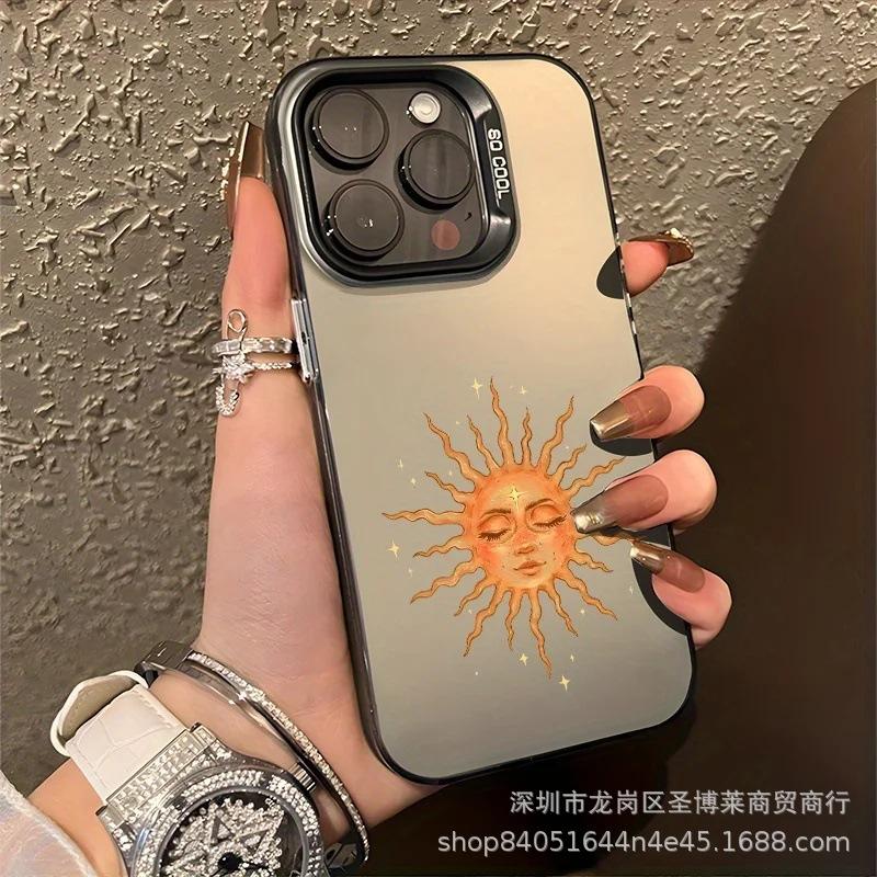 Creative Sun for Apple 15 Color Silver iPhone14promax Creative 13/11 Frosted 16 Protective Case 17