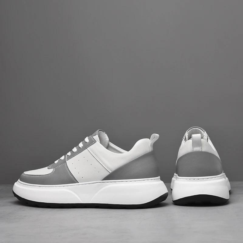 Man Sneakers Hidden Heels Elevator Shoes Breathable Heightening Shoes For Men Increase Insole 7CM Lift Sports Casual Taller Shoe