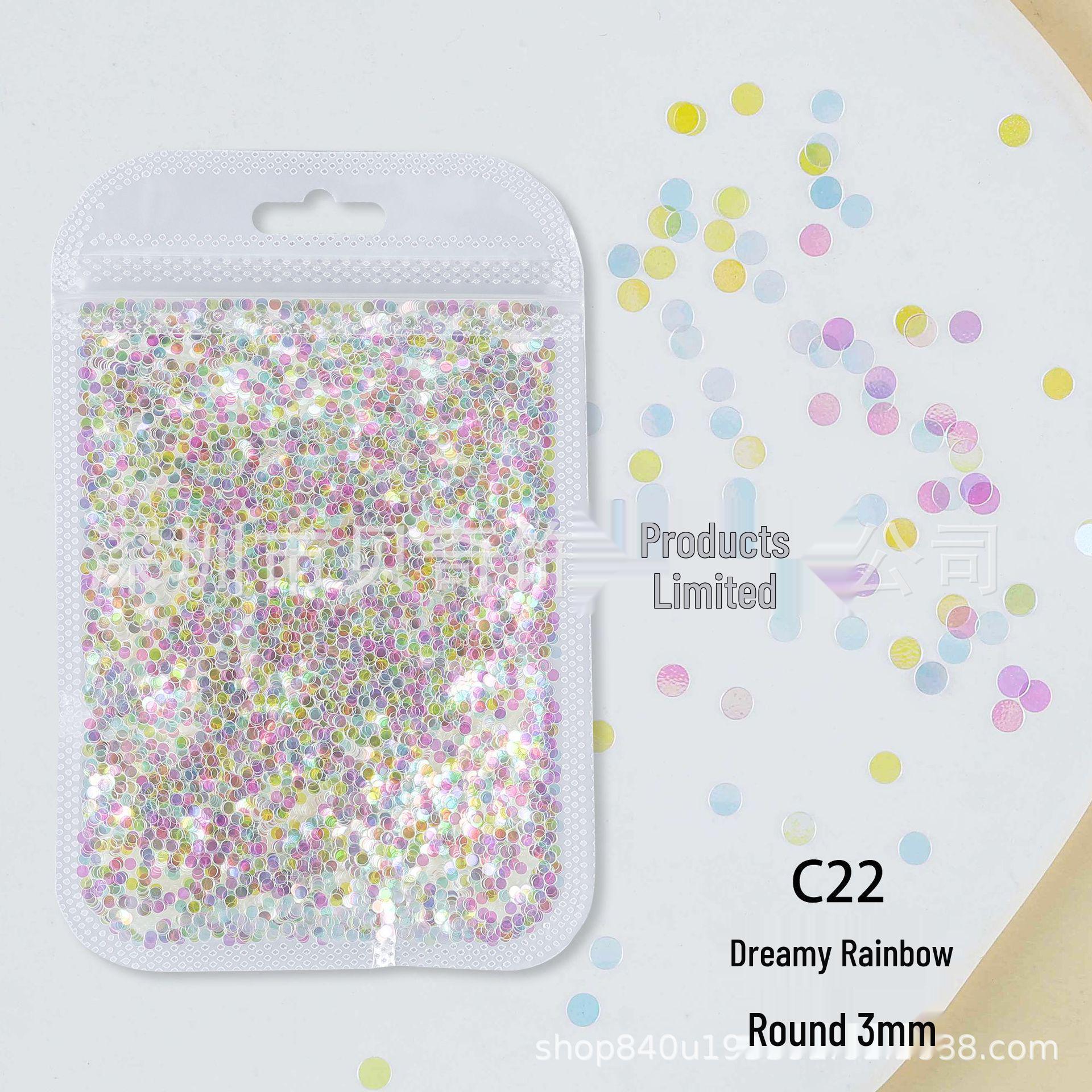 Iridescent Star Nail Glitter Stickers - DIY Nail Art 3g