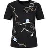 JUZUI Damen Marine-Kettenprint T-Shirt