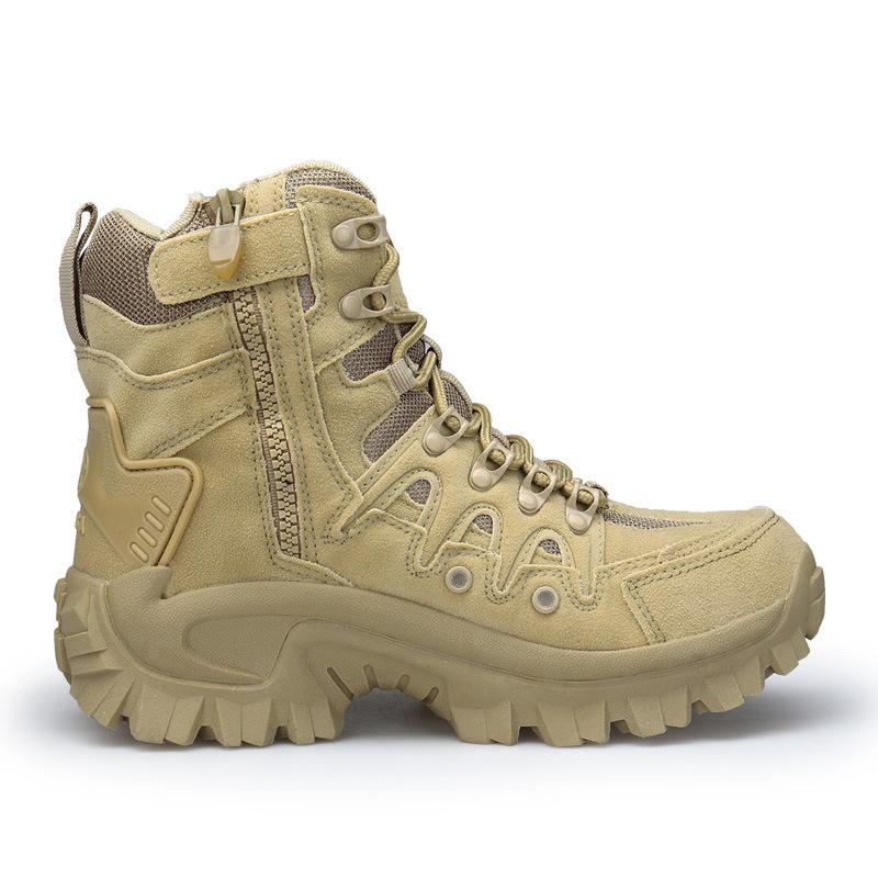 2025 autumn new high-top outdoor combat boots, men's fashion casual military boots