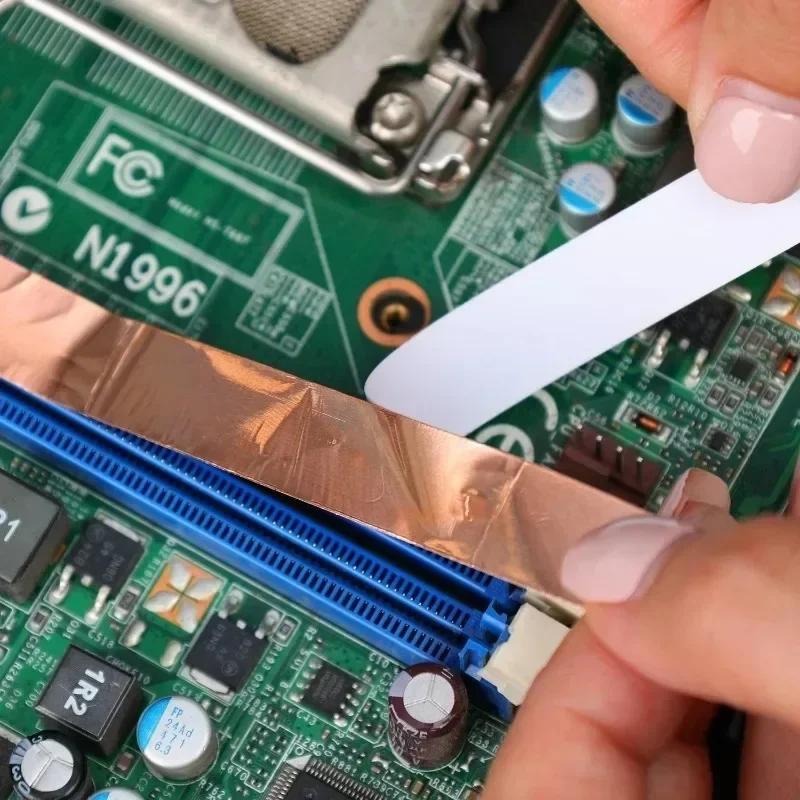 DIY Copper Foil Tape with Double-Sided Conductive Adhesive EMI Anti-static Repair Adhesive Tape Circuit Electrical Repair Tapes