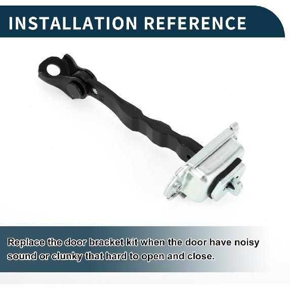 Door Check Strap Stopper Limiter for Nissan 350Z Durable No.80430CD000 | Front Left Right Door Check Bracket Stop 2Pcs Door Checker Arm Assembly for