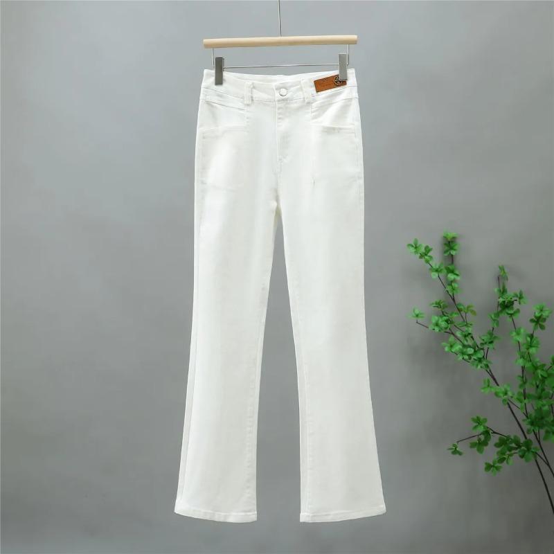Women's High-Waist Flared Pants Slim Fit Casual Long Trousers