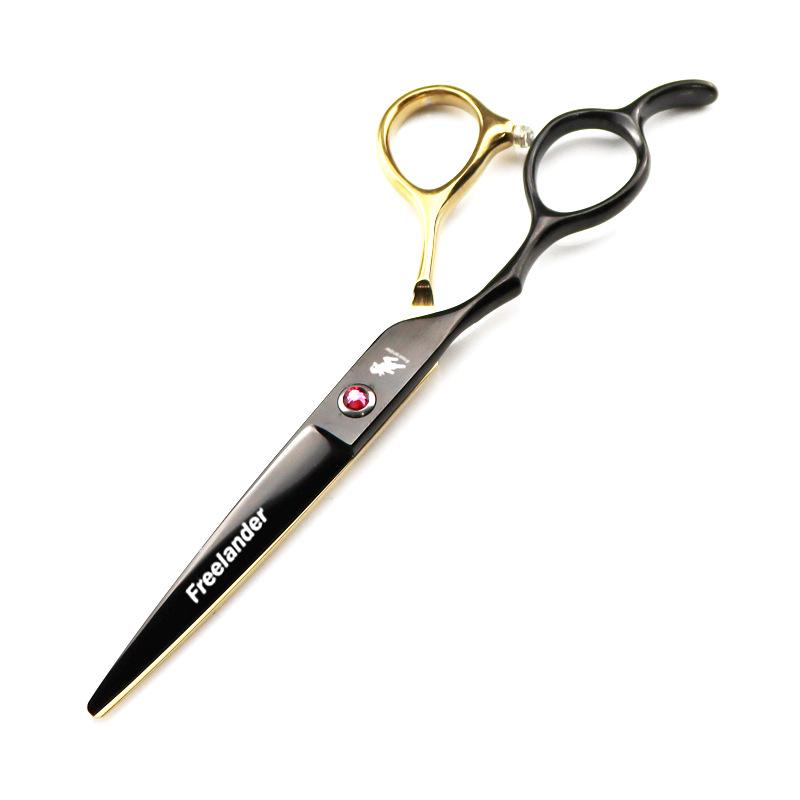 6.0 Inch, Black Gold, Left-Hand Scissors, Flat Scissors, Straight Scissors, Tooth Scissors, Thin Scissors, Left-Handed Scissors