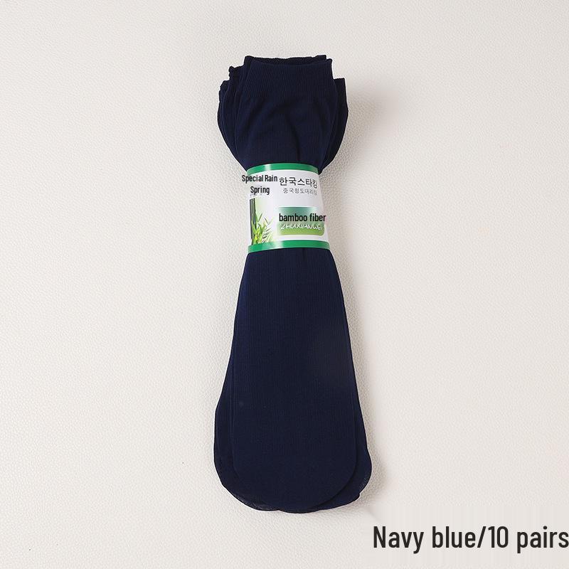 Men's Cool Breathable Mid-Calf Silk Socks - Middle-Aged & Elderly