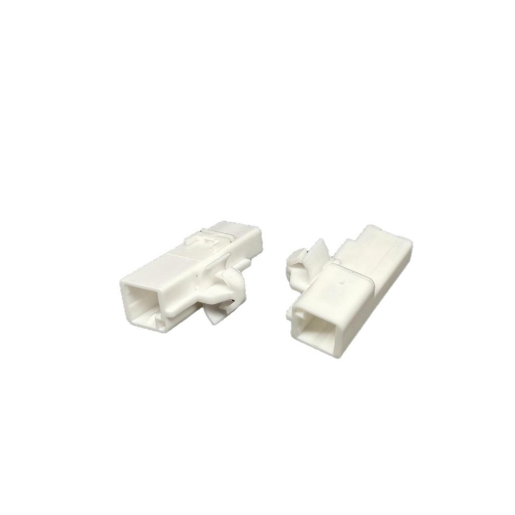 3TD02MWP Domestic White 2-Pin Male Terminal Connector for Automotive Wiring Harness