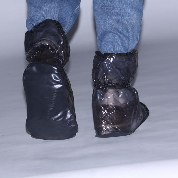 Farm animal husbandry non-slip medium tube PVC shoe cover travel rainproof shoe cover rainy day waterproof shoe cover