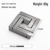 Zinc Alloy Kongming Puzzle Lock: Disentanglement Ring Educational Toy