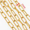 1Meter  Stainless Steel Geometry Hollow Border Chain Hip Hop Punk Gold Chain DIY Necklace Bracelet Bag Chains Material Wholesale