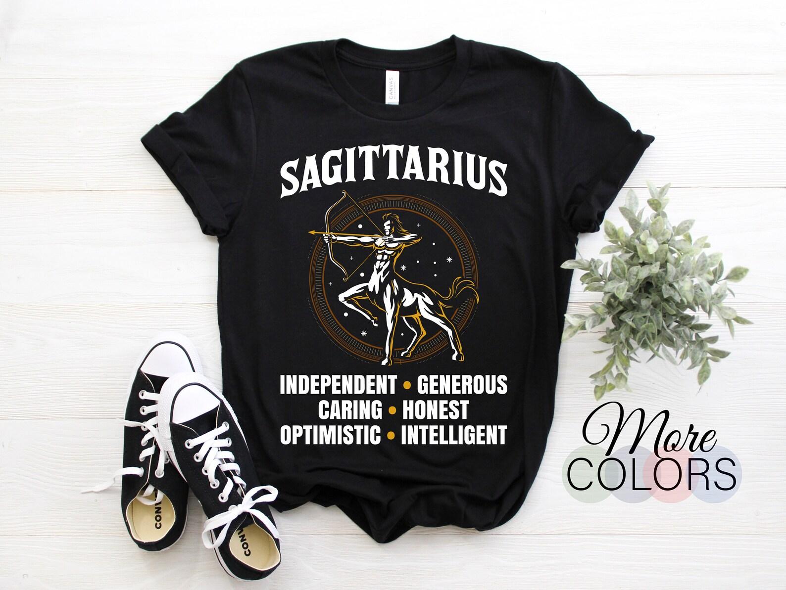 Sagittarius Traits Rules Facts Horoscope Zodiac Sign T-Shirt, Sagittarius Gift Tees, November 22 - December 21 Birthday Present Mom Dad, 160