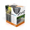 Trädgårdspalisad i plast, grafit, 24 m