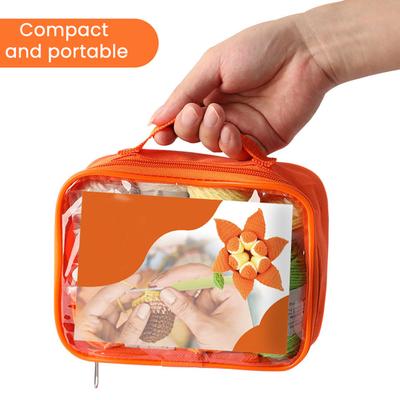 Kit Fructe Cojabile Croșetat DIY Păpușă Fruct Portocală Drăguță Croșetată Manual, Realistă, cu Instrucțiuni, Fire, Croșetă pentru Începători, Pasionați de Meșteșuguri