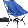 MOON LENCE Outdoor Allstyle Spark 4 Levels of Height Adjustable High Camping Ground Strong Canvas Load Capacity Blue Chair, Chair, Wide, 100% Cotton,