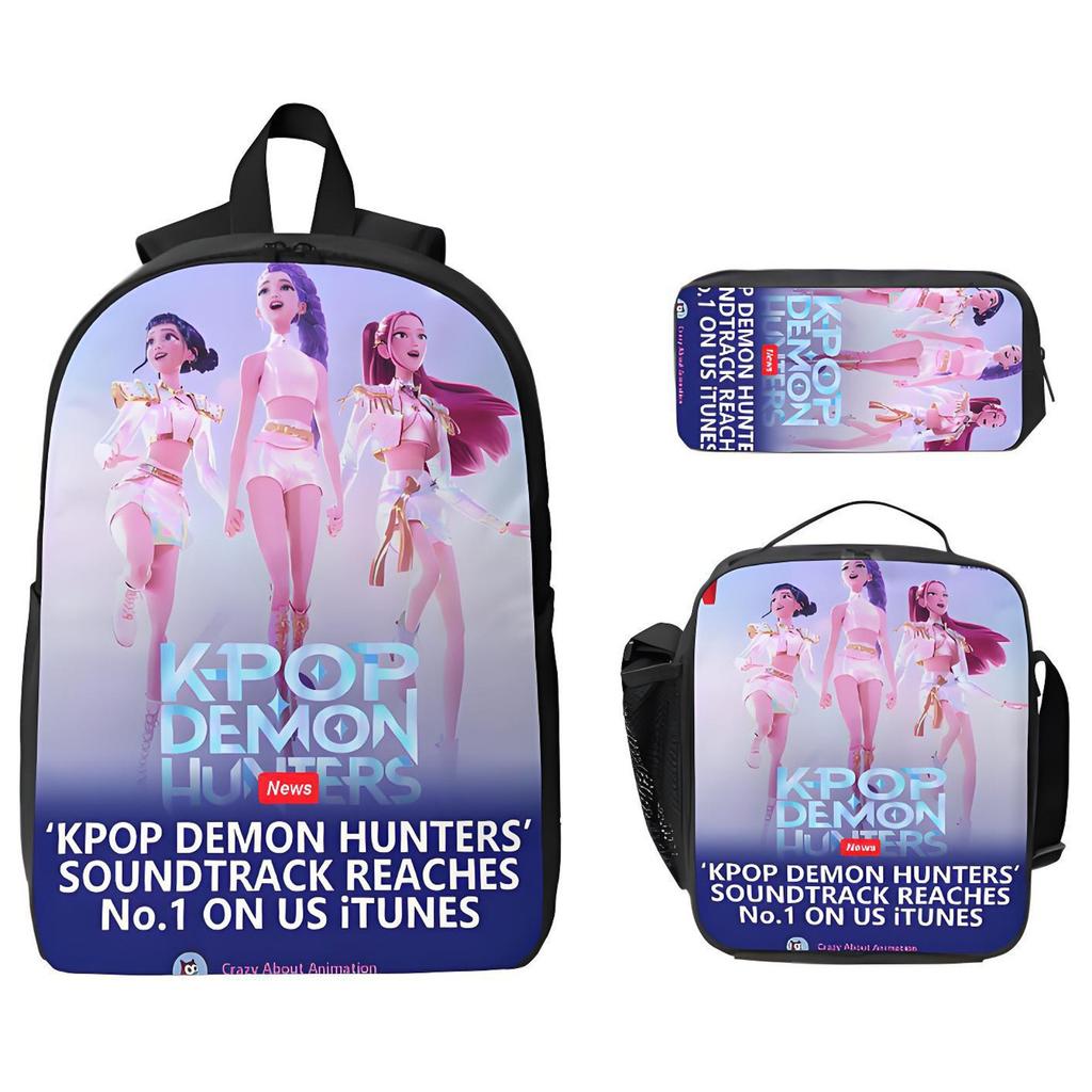 Cartoon Printing Casual Shoulder Bag Junior High School Students Large Capacity Backpacks