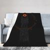 L-Lords Of The R-Rings Tower of Mordor Blanket Flannel Summer  Portable Super Warm Throw Blanket for Bed Bedroom Rug Piece