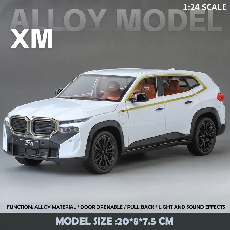 

Simulation 1:24 Scale BMW XM Alloy Car Model With Starry Sky Top Diecast Metal Toy Vehicles Children Boy Gift Home Decor Voiture белый