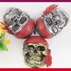 Full Face Scary Pirate Skull Mask in Gold & Silver for Halloween