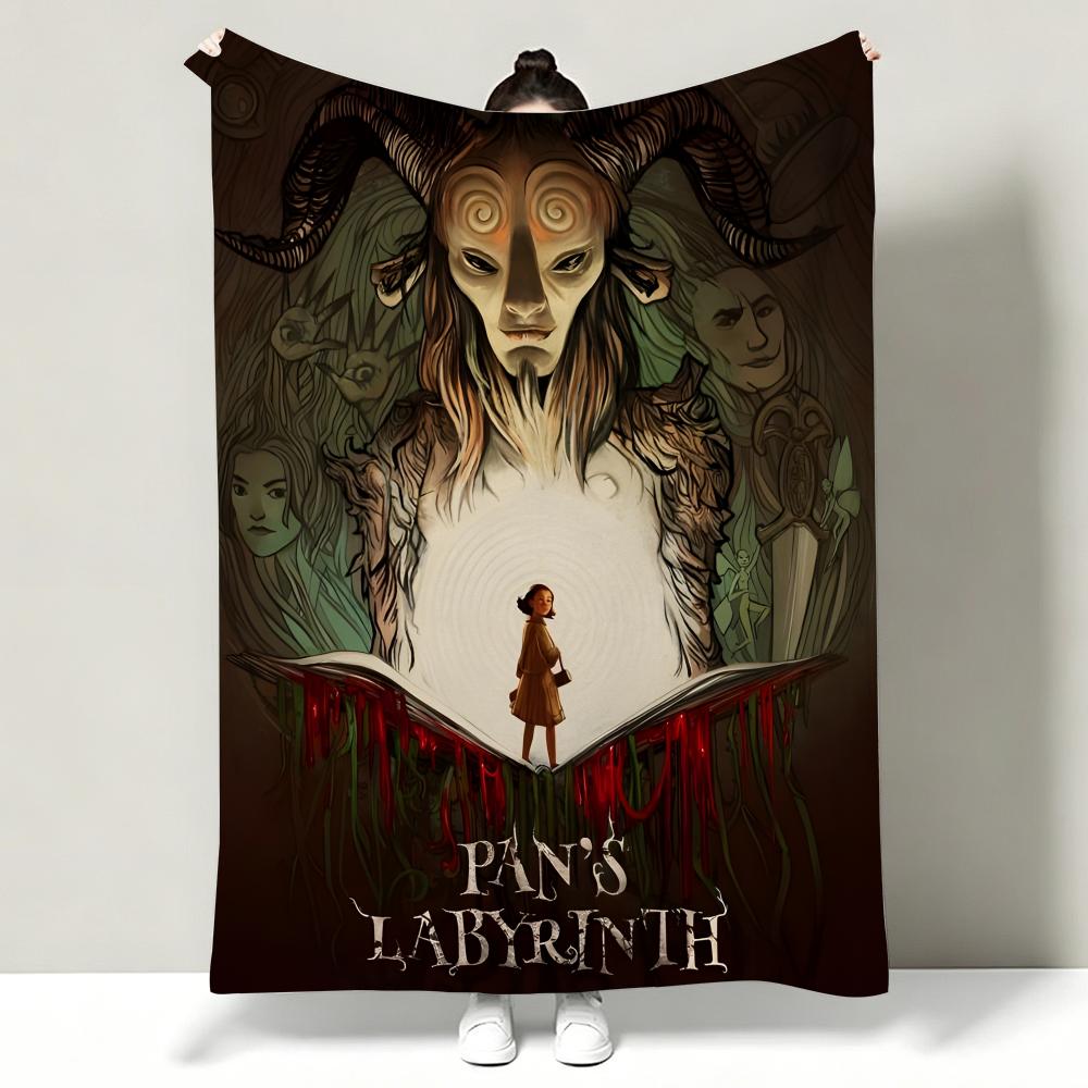 Movie PPans LLabyrinth Throw Soft Warm Flannel Throw Blanket Multiuse for Sofa Bed Office Nap