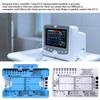 ECG Ruler Transparent Plastic Card with Measurement Scales for Heart Rate Axis PR QRS QT Interval Analysis and Morphology Assessment with Storage Box