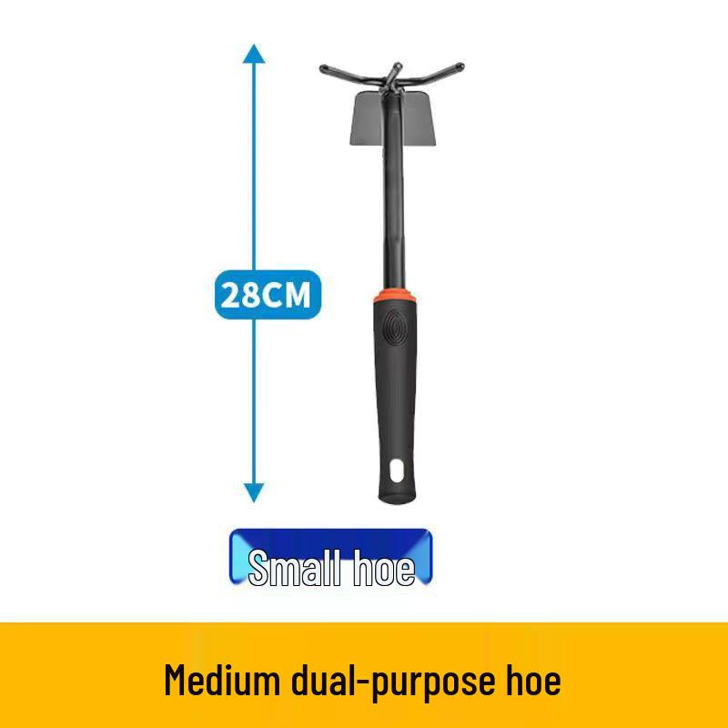 Tide-Chasing Dual-Headed Hoe: Versatile Tool for Beachcombing, Weeding, Planting, and Soil Loosening