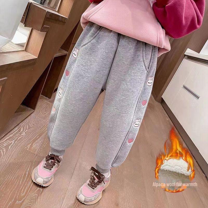 

Зимние детские спортивные штаны-шаровары с рисунком на флисовой подкладке 2023 года 90 cm